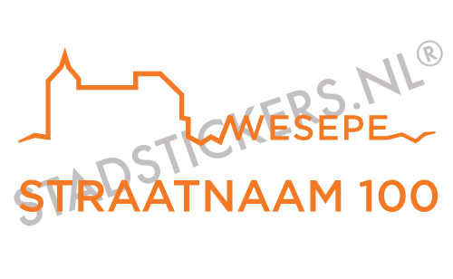 Containersticker Wesepe - Oranje
