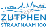 Containersticker Zutphen - Blauw