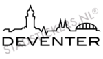 Muursticker Deventer - Zwart