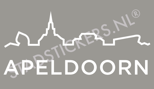 Sticker Apeldoorn - Wit