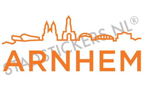 Sticker Arnhem - Oranje
