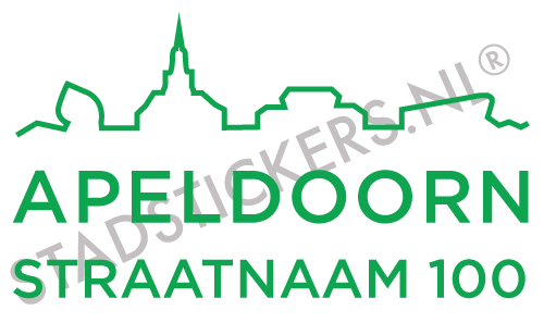 Containersticker Apeldoorn - Groen