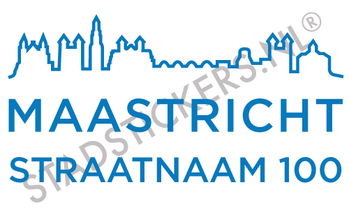 Containersticker Maastricht - Blauw