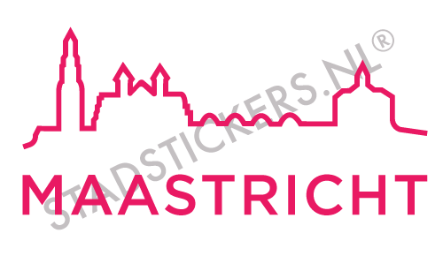Sticker Maastricht - Roze