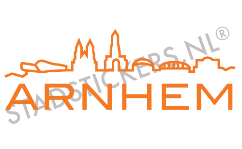 Muursticker Arnhem - Oranje