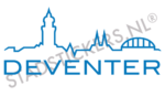 Muursticker Deventer - Blauw