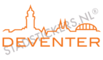 Muursticker Deventer - Oranje