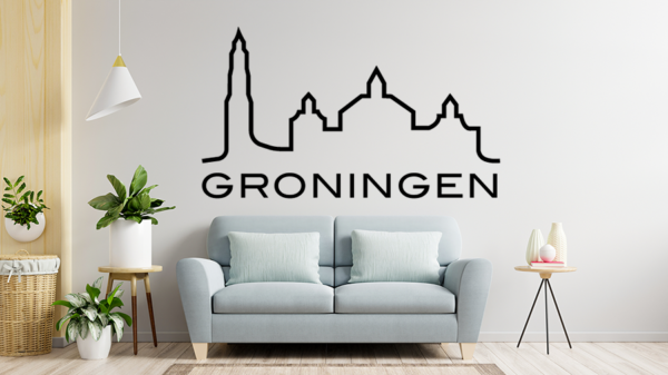 Muursticker Groningen