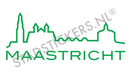 Muursticker Maastricht - Groen