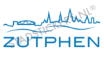 Muursticker Zutphen - Blauw