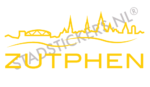 Muursticker Zutphen - Geel