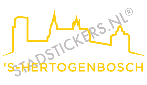 Sticker S-Hertogenbosch - Geel