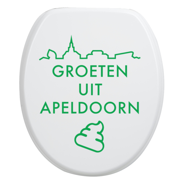 Toiletsticker Apeldoorn - Groen