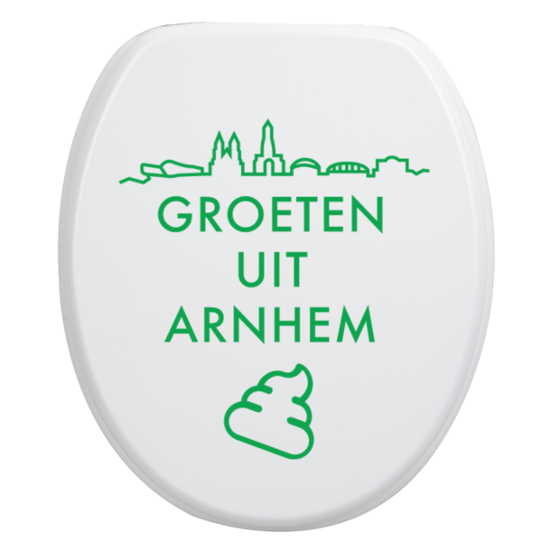 Toiletsticker Arnhem - Groen