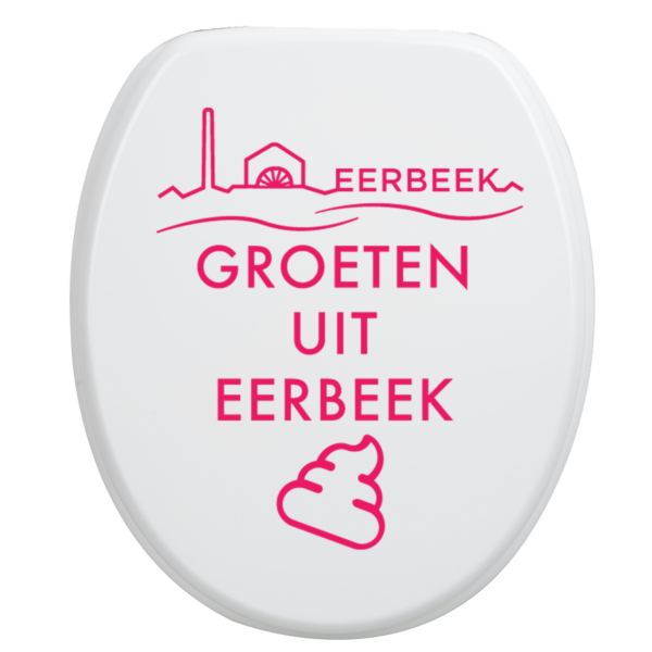 Toiletsticker Eerbeek - Roze