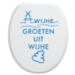 Toiletsticker Wijhe - Blauw