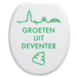 Toiletbrilsticker Deventer - Groen