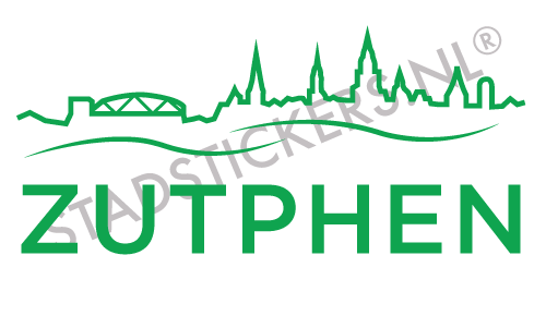 Sticker Zutphen - Groen
