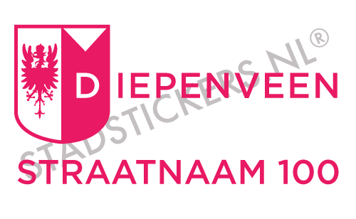 Containersticker Diepenveen - Roze