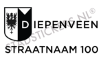 Containersticker Diepenveen - Zwart