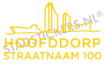 Containersticker Hoofddorp - Geel