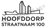 Containersticker Hoofddorp - Zwart