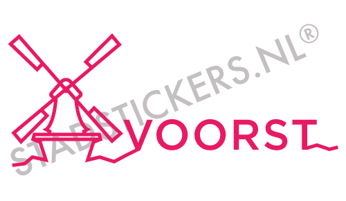 Sticker Voorst - Roze