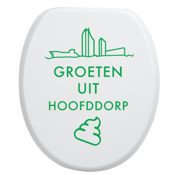 Toiletbrilsticker Hoofddorp - Groen