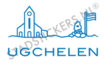 Muursticker Ugchelen - Blauw