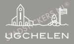 Muursticker Ugchelen - Wit