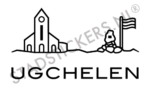 Muursticker Ugchelen - Zwart