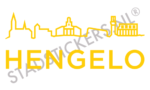 Sticker Hengelo - Geel