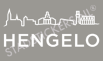 Sticker Hengelo - Wit