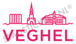 Sticker Veghel - Roze