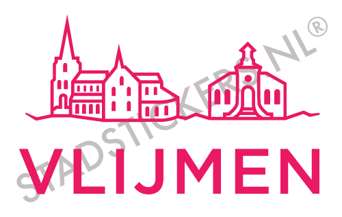Sticker Vlijmen - Roze