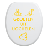 Toiletbrilsticker Ugchelen - Geel