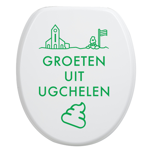 Toiletbrilsticker Ugchelen - Groen