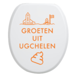 Toiletbrilsticker Ugchelen - Oranje