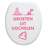 Toiletbrilsticker Ugchelen - Roze