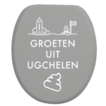 Toiletbrilsticker Ugchelen - Wit