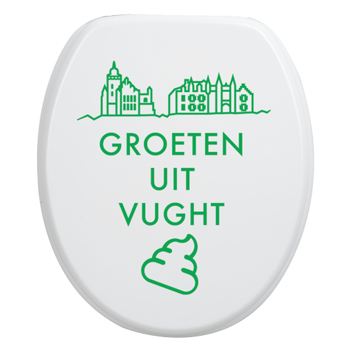 Toiletbrilsticker Vught - Groen