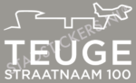 Containersticker Teuge - Wit