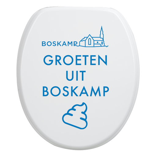 Toiletbrilsticker Boskamp - Blauw