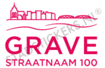Containersticker Grave - Roze