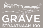 Containersticker Grave - Wit