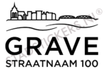 Containersticker Grave - Zwart