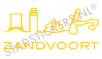 Muursticker Zandvoort - Geel