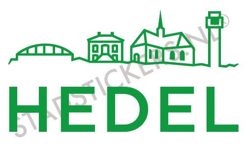 Sticker Hedel - Groen