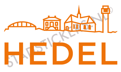 Sticker Hedel - Oranje