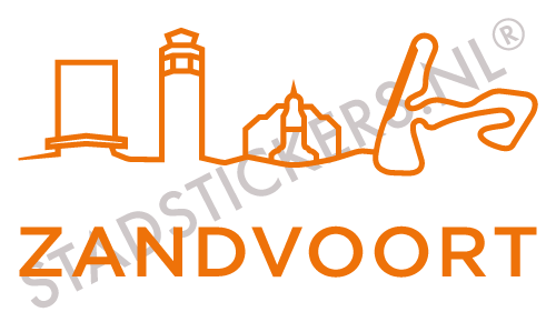Sticker Zandvoort - Oranje